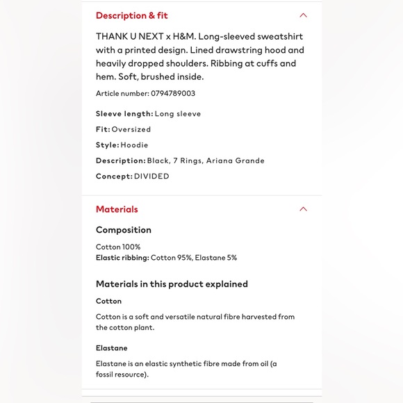 H&M oversized hoodie Ariana Grande - Picture 2 of 5